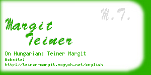 margit teiner business card